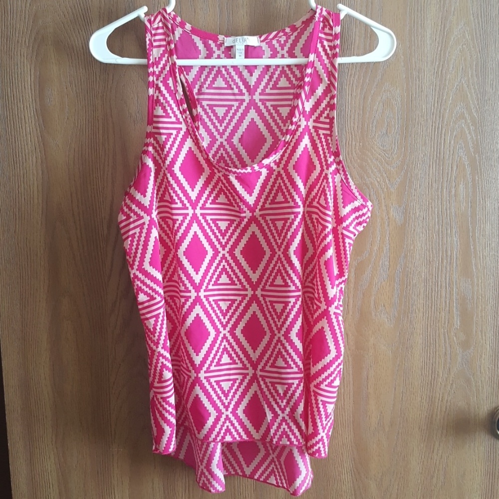 High Low Chiffon Tank